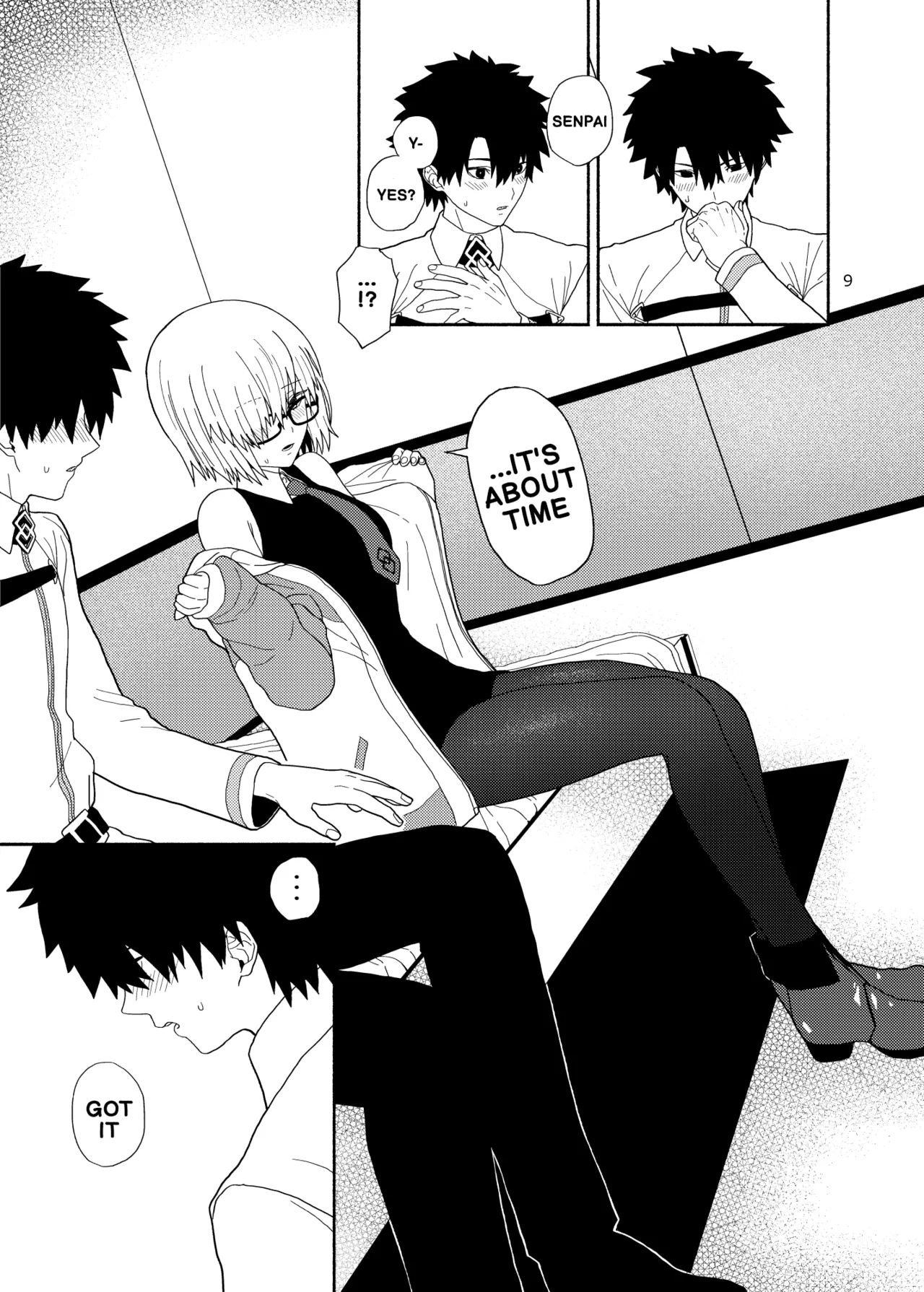 [Tsukinami Days (Kiya Hajime)] Watashi to Senpai no Ohanashi - Love this one second, one moment. I'm also here the world with you. | A story about Senpai and me (Fate/Grand Order) [English] [Digital] - Page 9