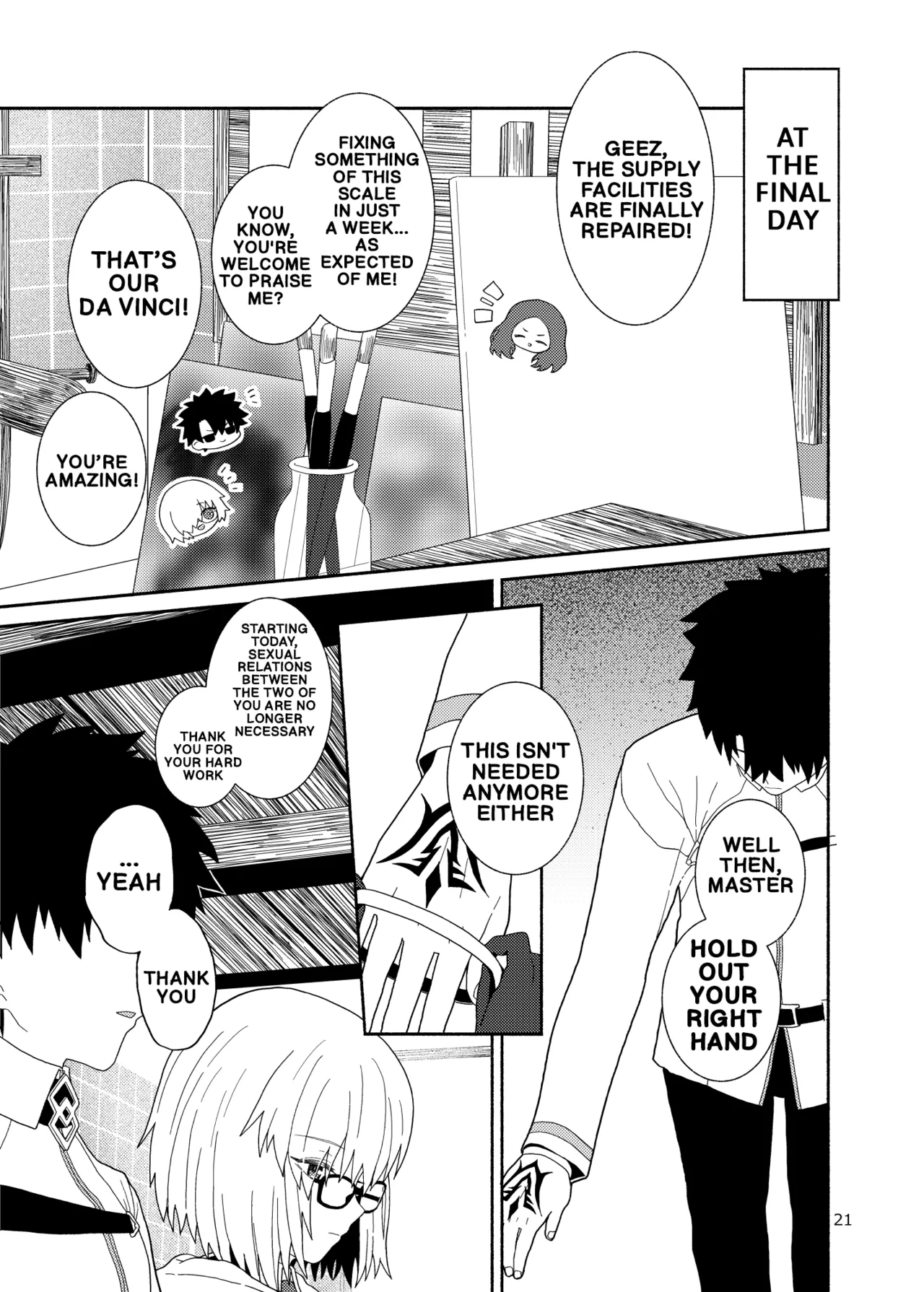 [Tsukinami Days (Kiya Hajime)] Watashi to Senpai no Ohanashi - Love this one second, one moment. I'm also here the world with you. | A story about Senpai and me (Fate/Grand Order) [English] [Digital] - Page 21