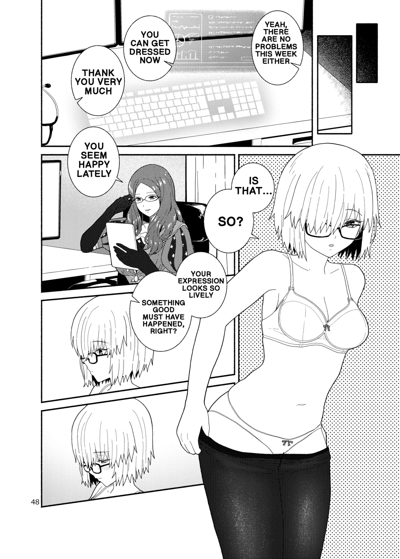 [Tsukinami Days (Kiya Hajime)] Watashi to Senpai no Ohanashi - Love this one second, one moment. I'm also here the world with you. | A story about Senpai and me (Fate/Grand Order) [English] [Digital] - Page 48