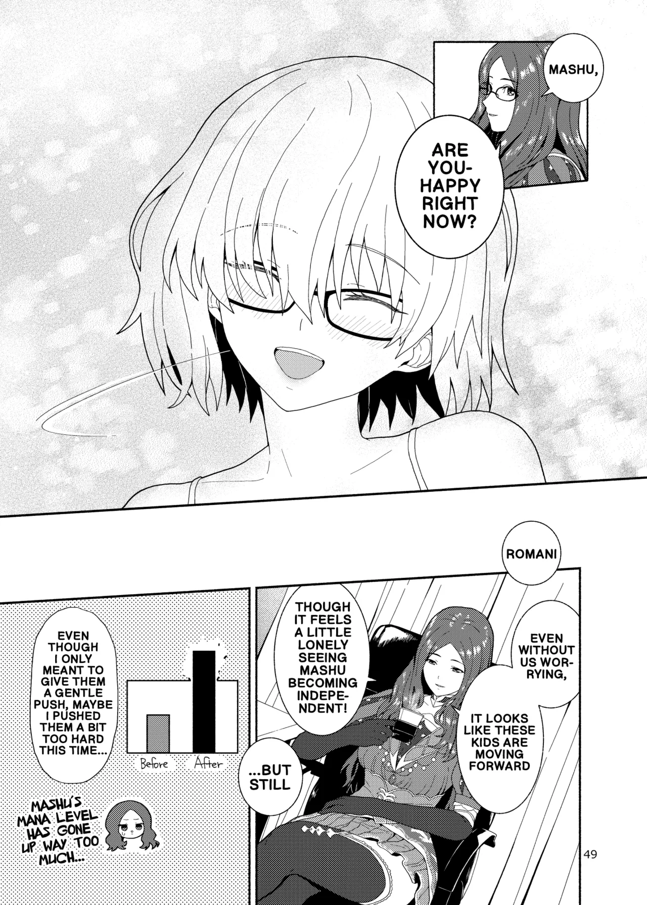 [Tsukinami Days (Kiya Hajime)] Watashi to Senpai no Ohanashi - Love this one second, one moment. I'm also here the world with you. | A story about Senpai and me (Fate/Grand Order) [English] [Digital] - Page 49