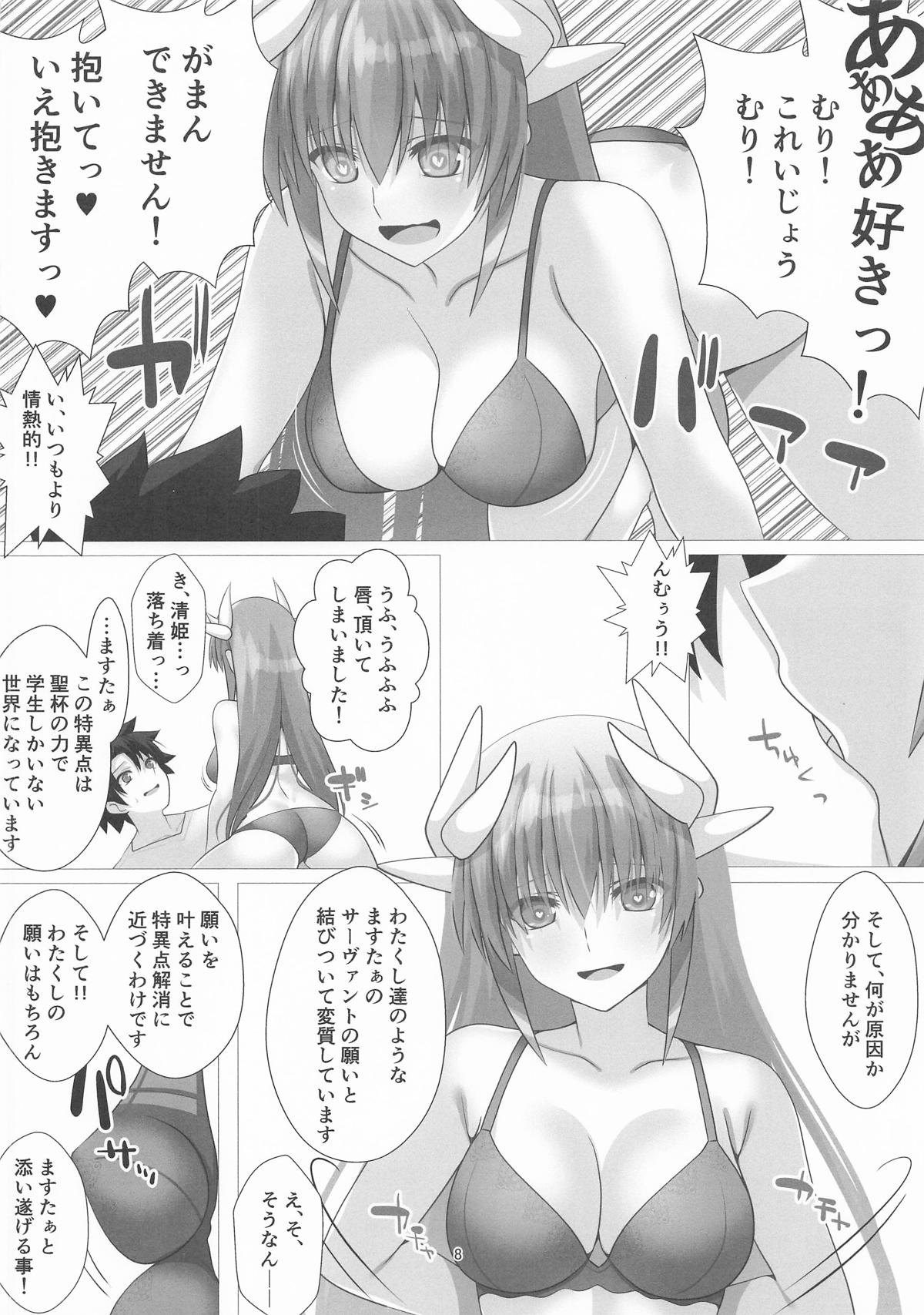 (C108) [Aquarius Gate (Engo)] JK Kiyohime-san Chokkyuu Shoubu!! (Fate/Grand Order) - Page 8