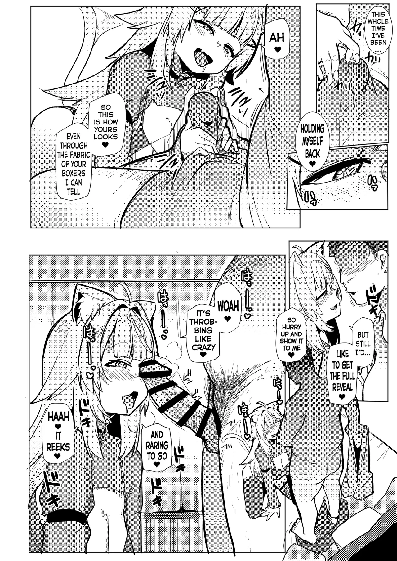 [Hitsuji Kikaku (Muneshiro)] Osucollab OC| Offcollab OC (Nekomata Okayu, Rindo Chihaya) [English] [LuxuriaRex] [Digital] - Page 8