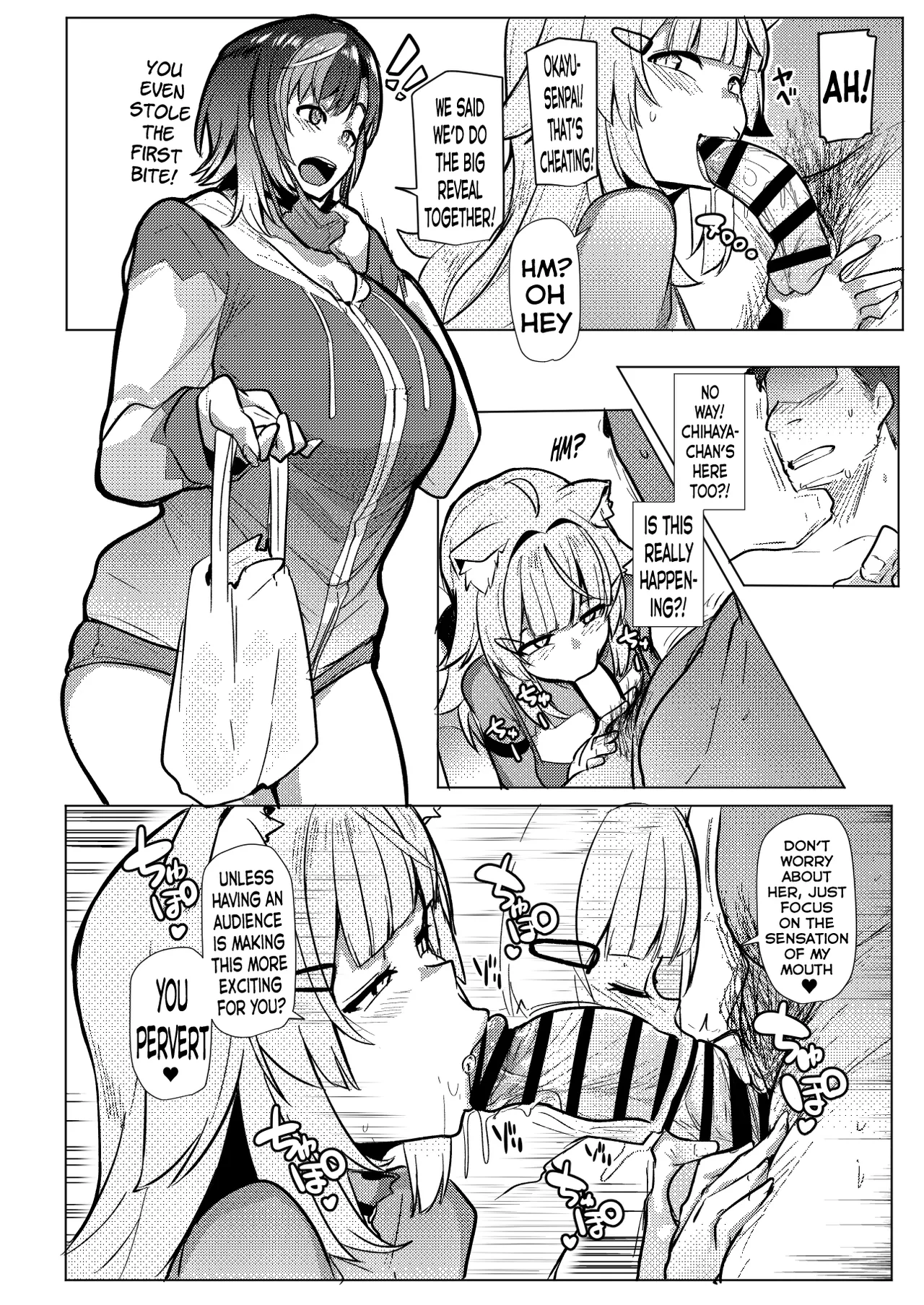 [Hitsuji Kikaku (Muneshiro)] Osucollab OC| Offcollab OC (Nekomata Okayu, Rindo Chihaya) [English] [LuxuriaRex] [Digital] - Page 10