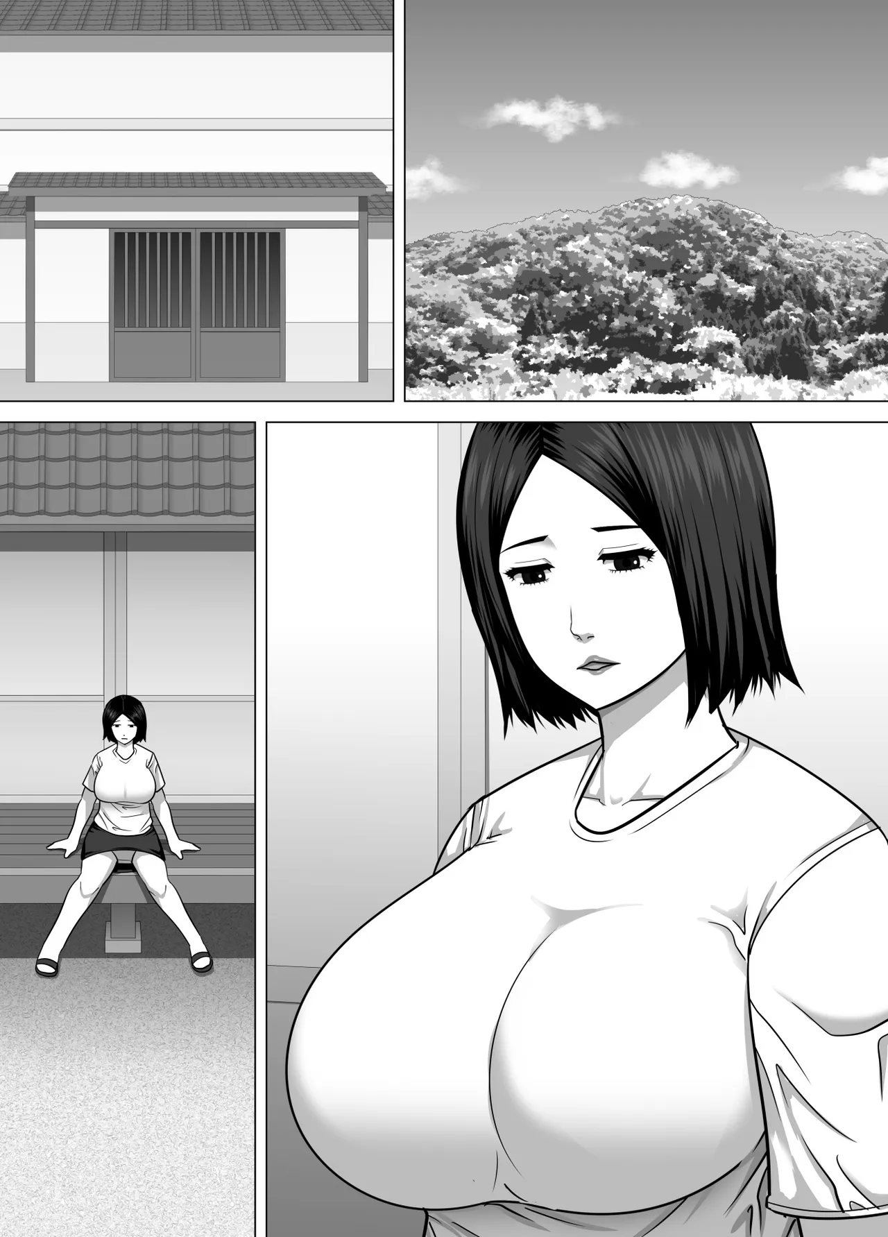 [Asstaro-san (Takasaki Jiro)] Inaka de Seiyoku o Moteamasu Hitozuma ga Tokai kara Yatte kita Moto Host no Charao no Toriko ni Natte shimau Hanashi - Page 34