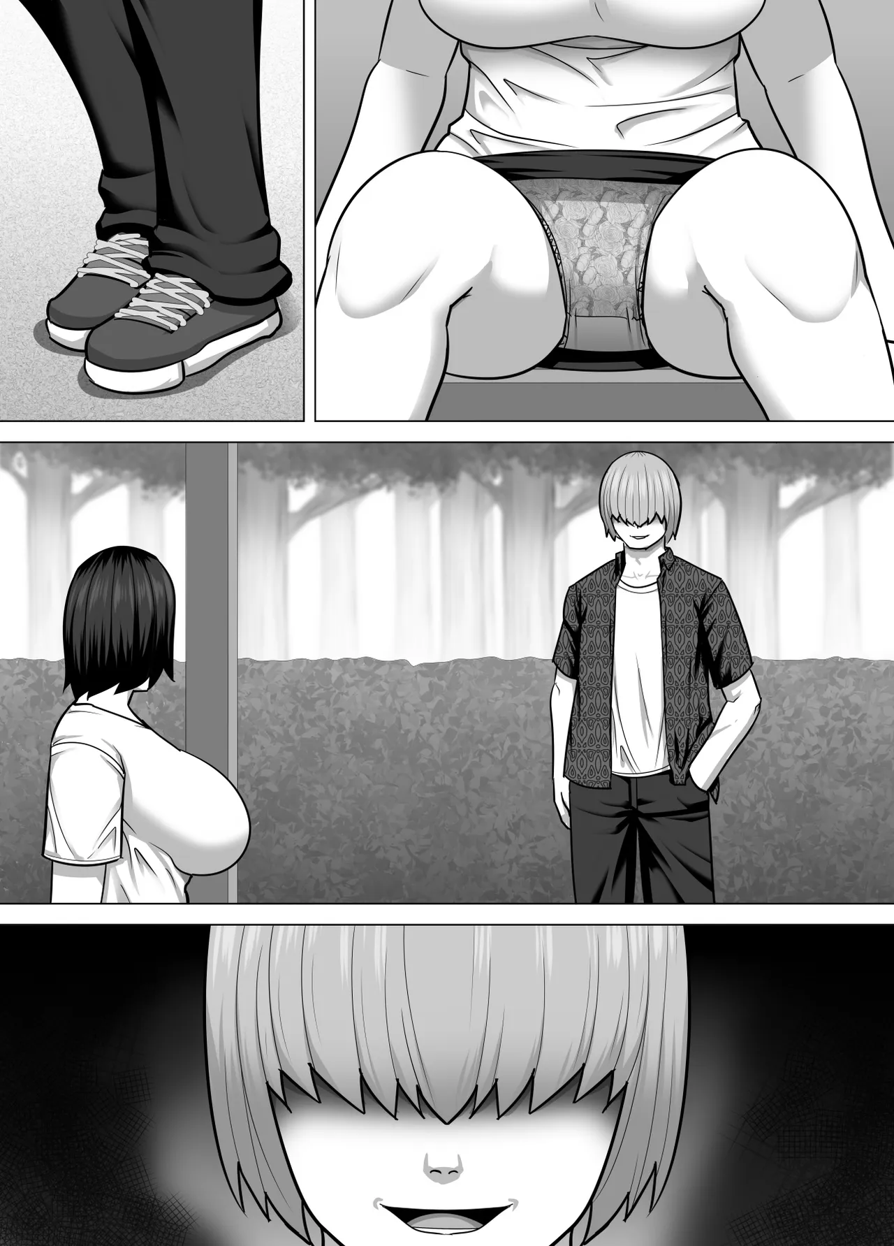 [Asstaro-san (Takasaki Jiro)] Inaka de Seiyoku o Moteamasu Hitozuma ga Tokai kara Yatte kita Moto Host no Charao no Toriko ni Natte shimau Hanashi - Page 35