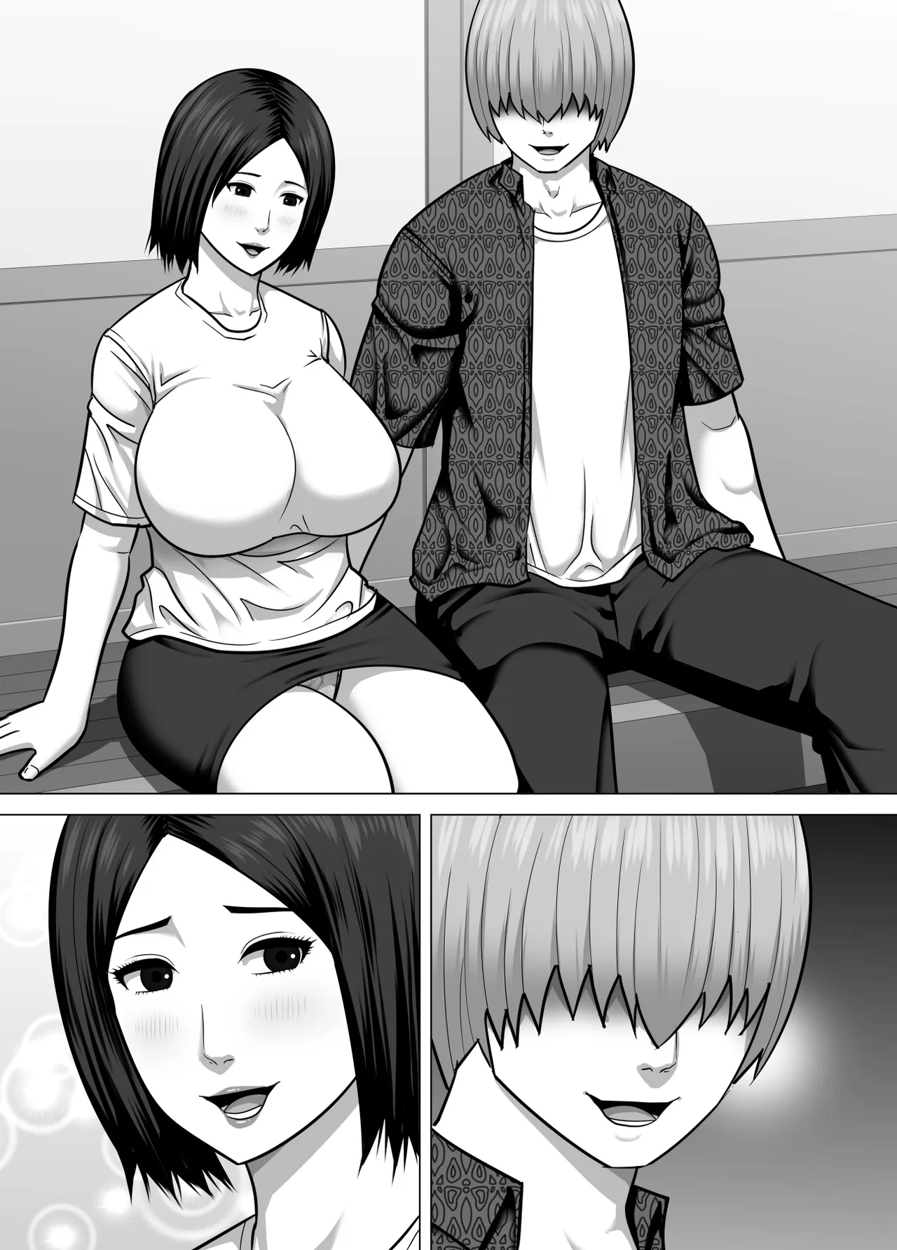 [Asstaro-san (Takasaki Jiro)] Inaka de Seiyoku o Moteamasu Hitozuma ga Tokai kara Yatte kita Moto Host no Charao no Toriko ni Natte shimau Hanashi - Page 36