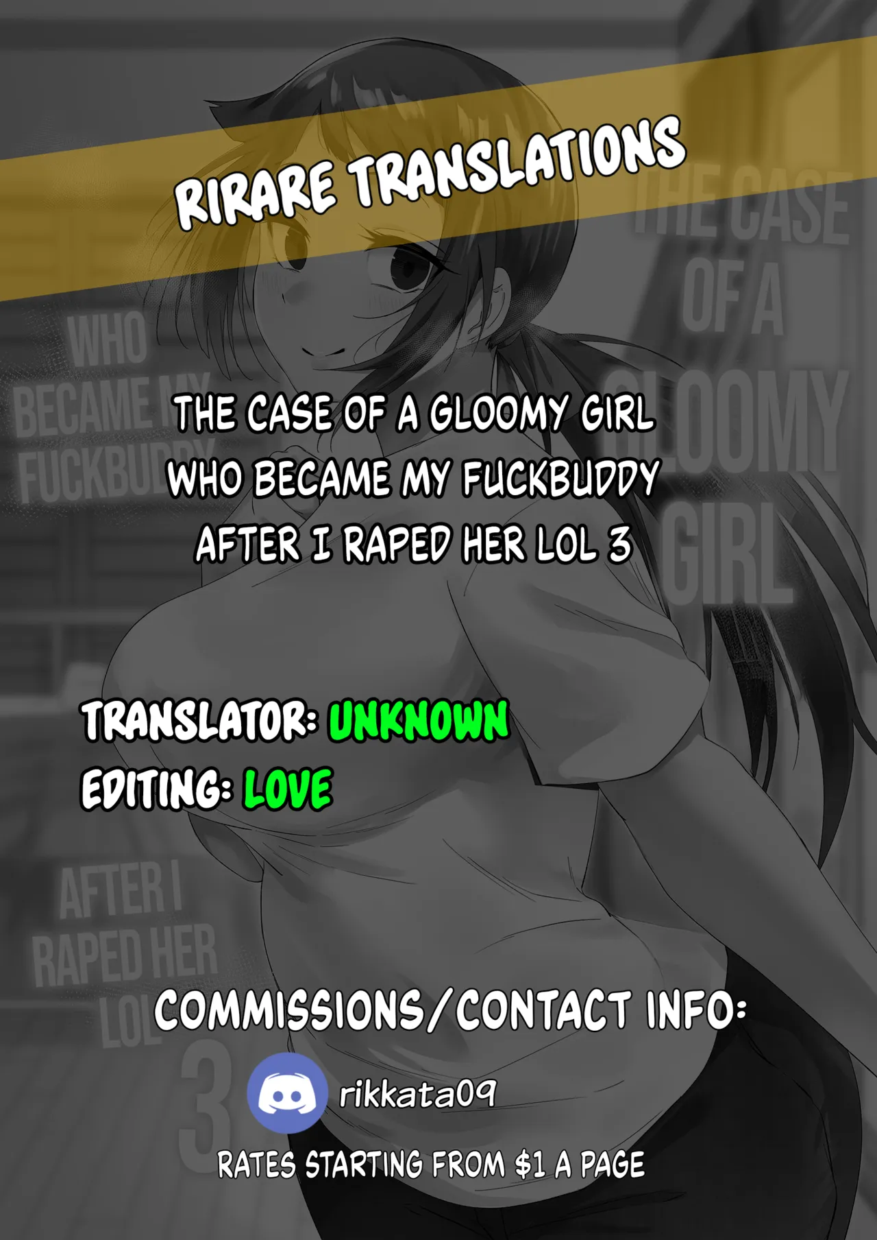 [Fetio] Inkya Joshi Okoshitara Sex Friend ni Natta Ken w 3 | The Case of A Gloomy Girl Who Became My Fuckbuddy After I Raped Her lol 3 [English] [Rirare Translation] - Page 83