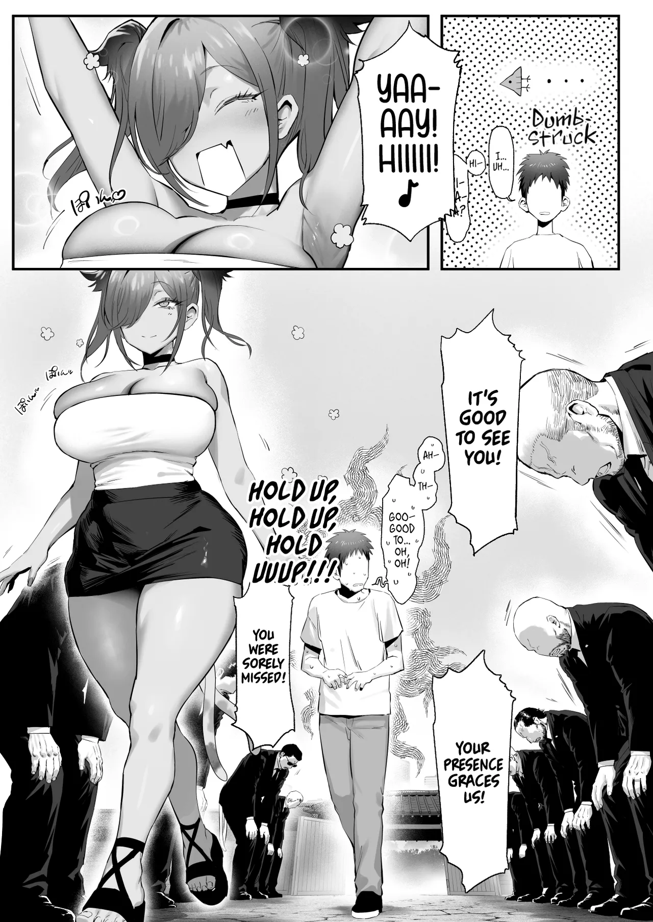 [Genkai Hatsudensho (Nakamo)] Hirotta Neko ga Gal de Gokudou no Musume datta Hanashi | Stray Kitty or Gyaru Yakuza Heiress? [English] [head empty] - Page 48