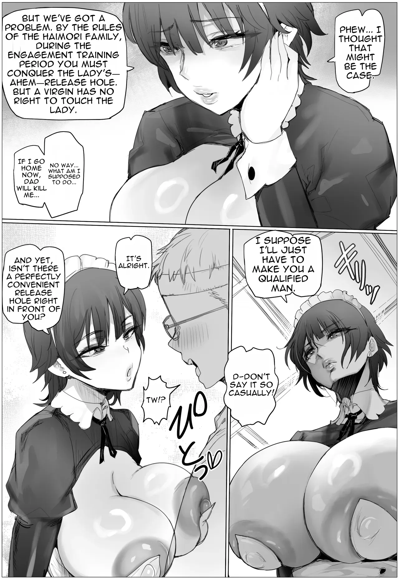 [Puranpuman] If I Practiced Pounding as a Maid, I Could Conquer the Young Lady’s Hole! [English] - Page 9