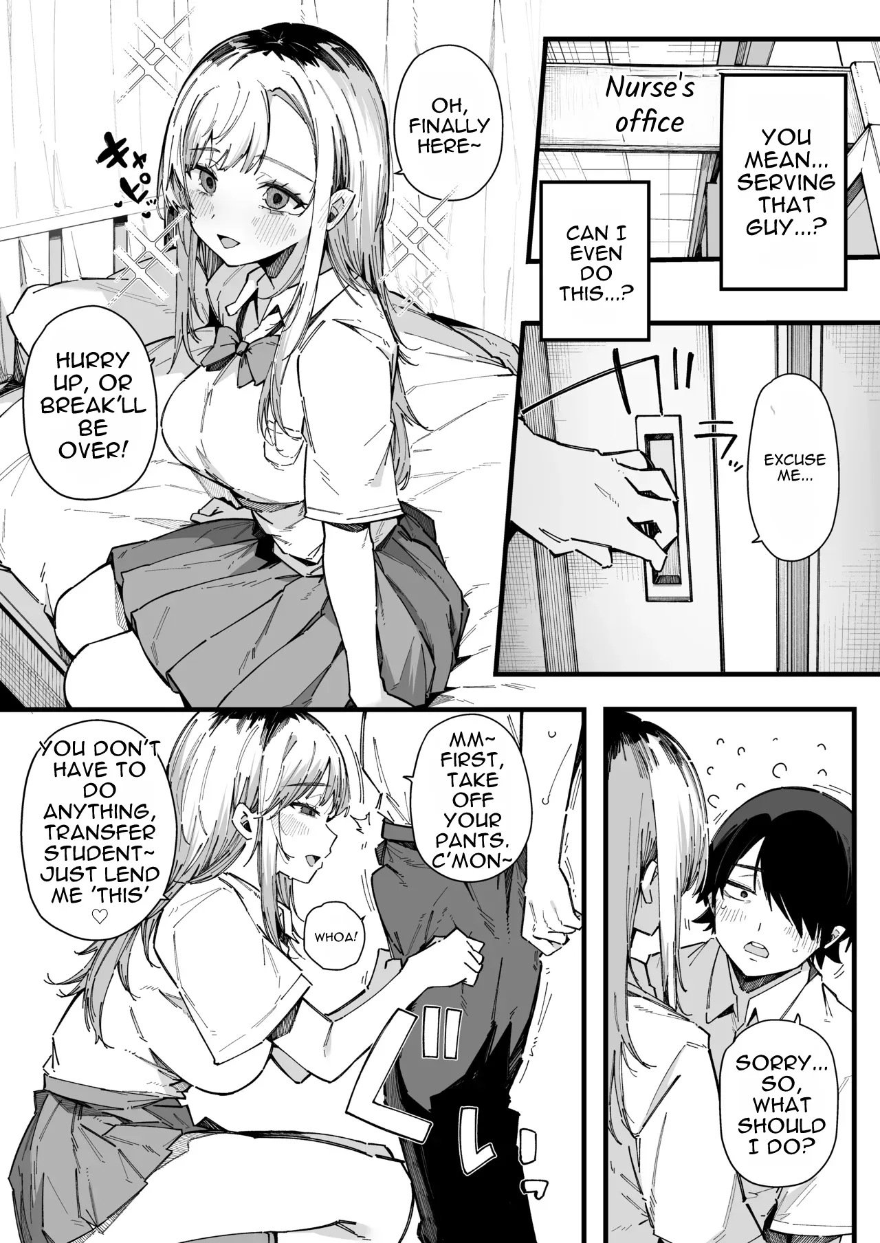 [BlossomSphere (Sakurayu Hal)] Tenkou Saki no Gakkou de Joshi Seito no Seiyoku o Kaishou suru Kakari ni Natta Hanashi. | The Story of How I Became in Charge of Relieving the Schoolgirls' Lust at My New School [English] [Digital] - Page 9