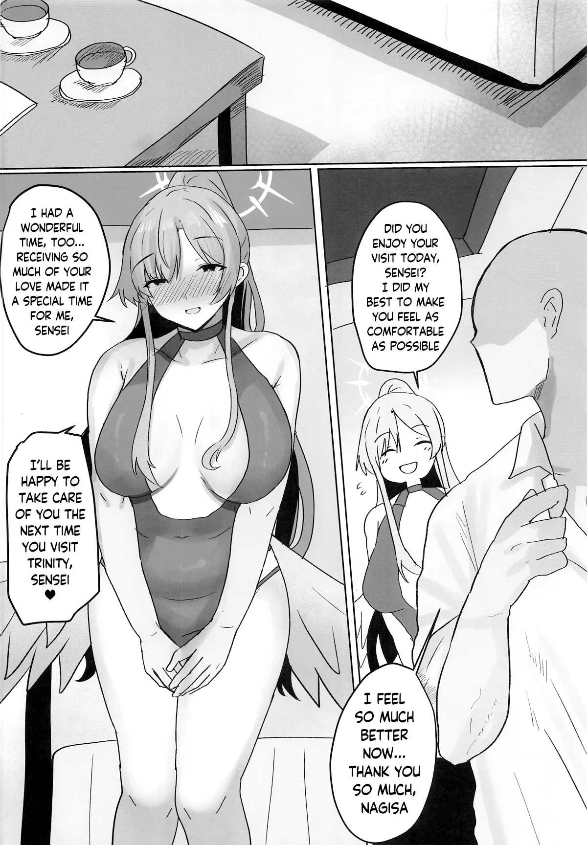 (C108) [Accel Synchro (synchron)] Trinity Shanikusai "Chou" Koukyuu Soapland ~Sensei Dake no Royal Gohoushi~ | Trinity Carnival "Super" High-End Soapland ~A Royal Service Just For Sensei~ (Blue Archive) [English] - Page 43