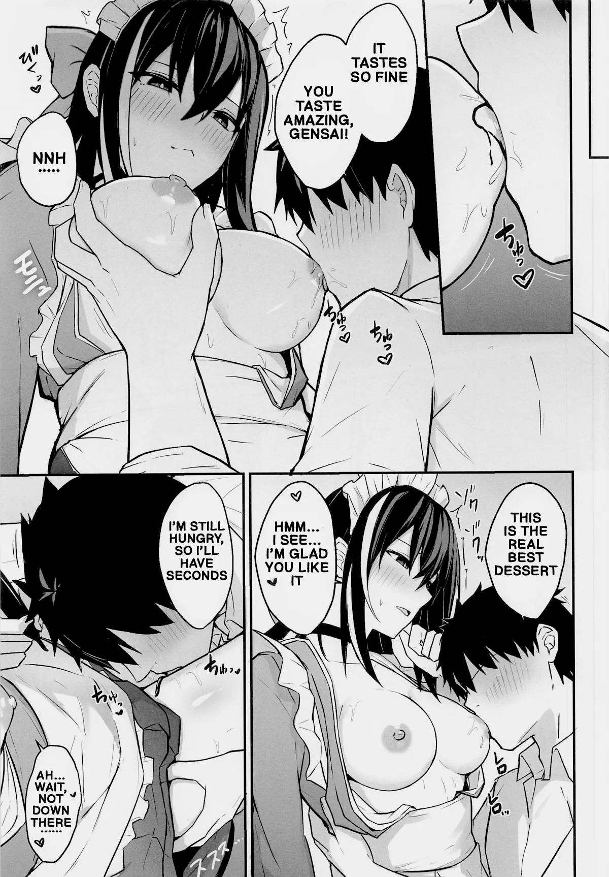 (C108) [Natsuzame] Gensai-chan to Love Love Kissaten Keiei | Running a Sweet, Lovey-Dovey Coffee Shop Side-by-Side with Gensai (Fate/Grand Order) [English] - Page 10