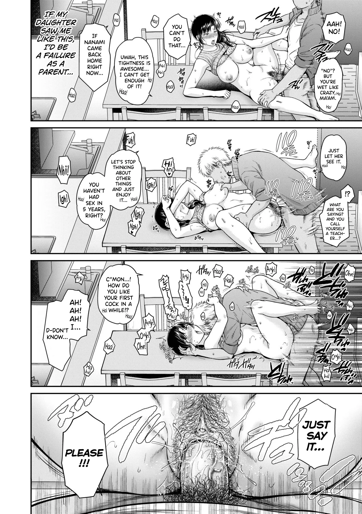 [Harusawa] Henyou Suru Oyako Etsuraku ni Mezameru Karada, Yokubou ni Ochiru Kokoro [English] [biribiri] [Uncensored] [Digital] - Page 58