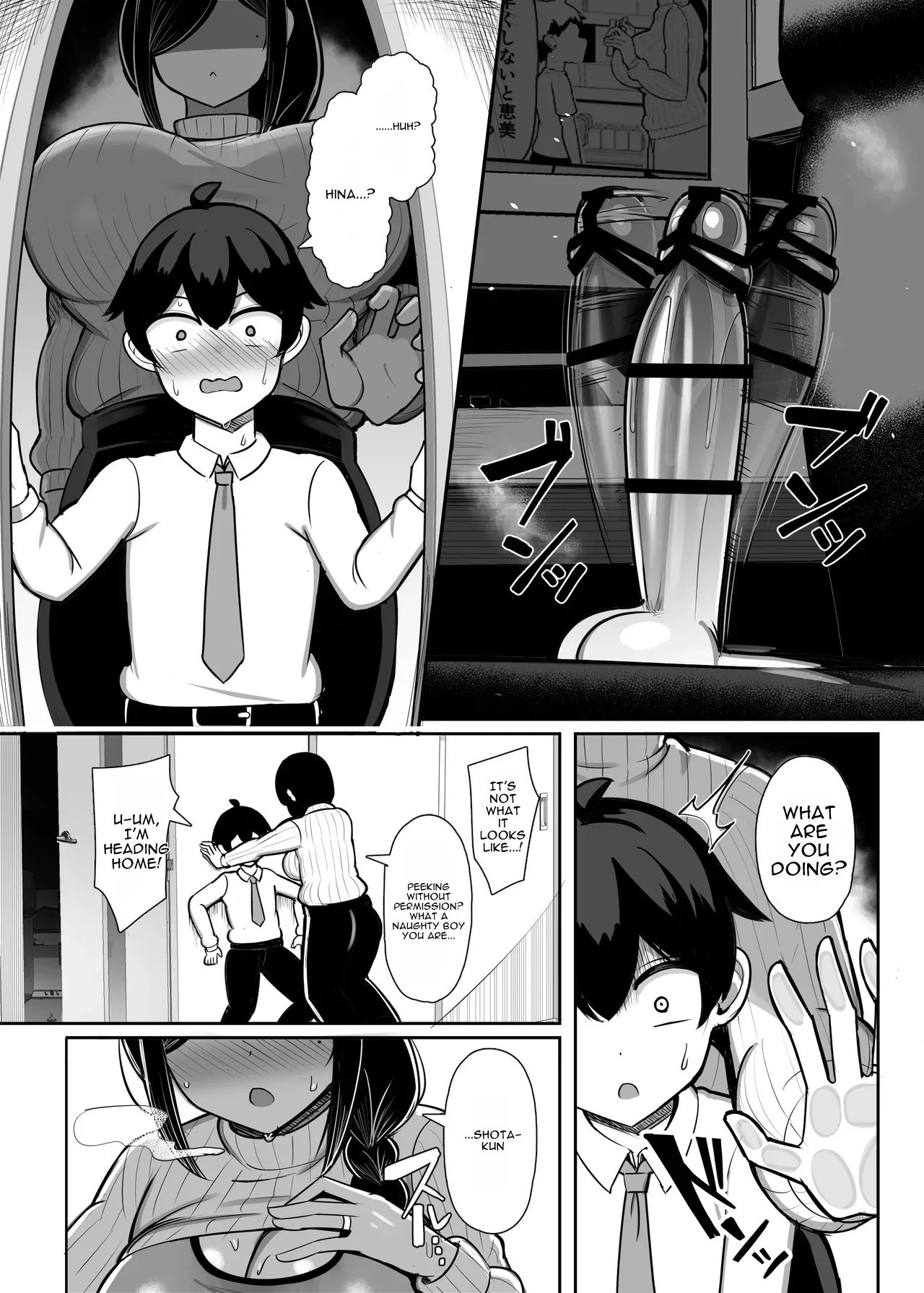 [Fly Dish (Jakko)] Otonari Mama wa Doujin Sakka -Seiyoku Tsuyosugi Araara Mama wa Mainichi Boku o Osotte Genkou no Neta ni Suru- [English] [Digital] - Page 13