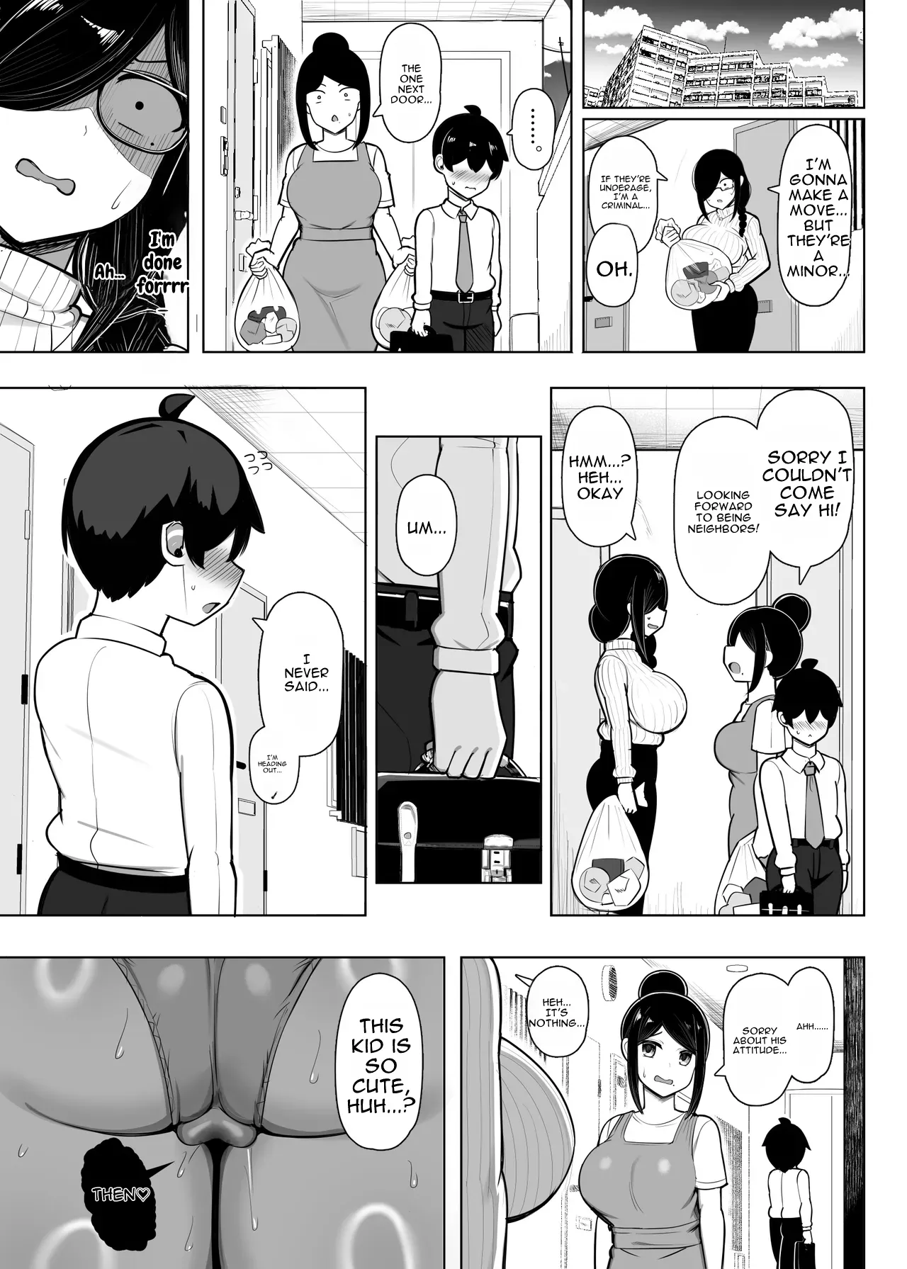 [Fly Dish (Jakko)] Otonari Mama wa Doujin Sakka -Seiyoku Tsuyosugi Araara Mama wa Mainichi Boku o Osotte Genkou no Neta ni Suru- [English] [Digital] - Page 30