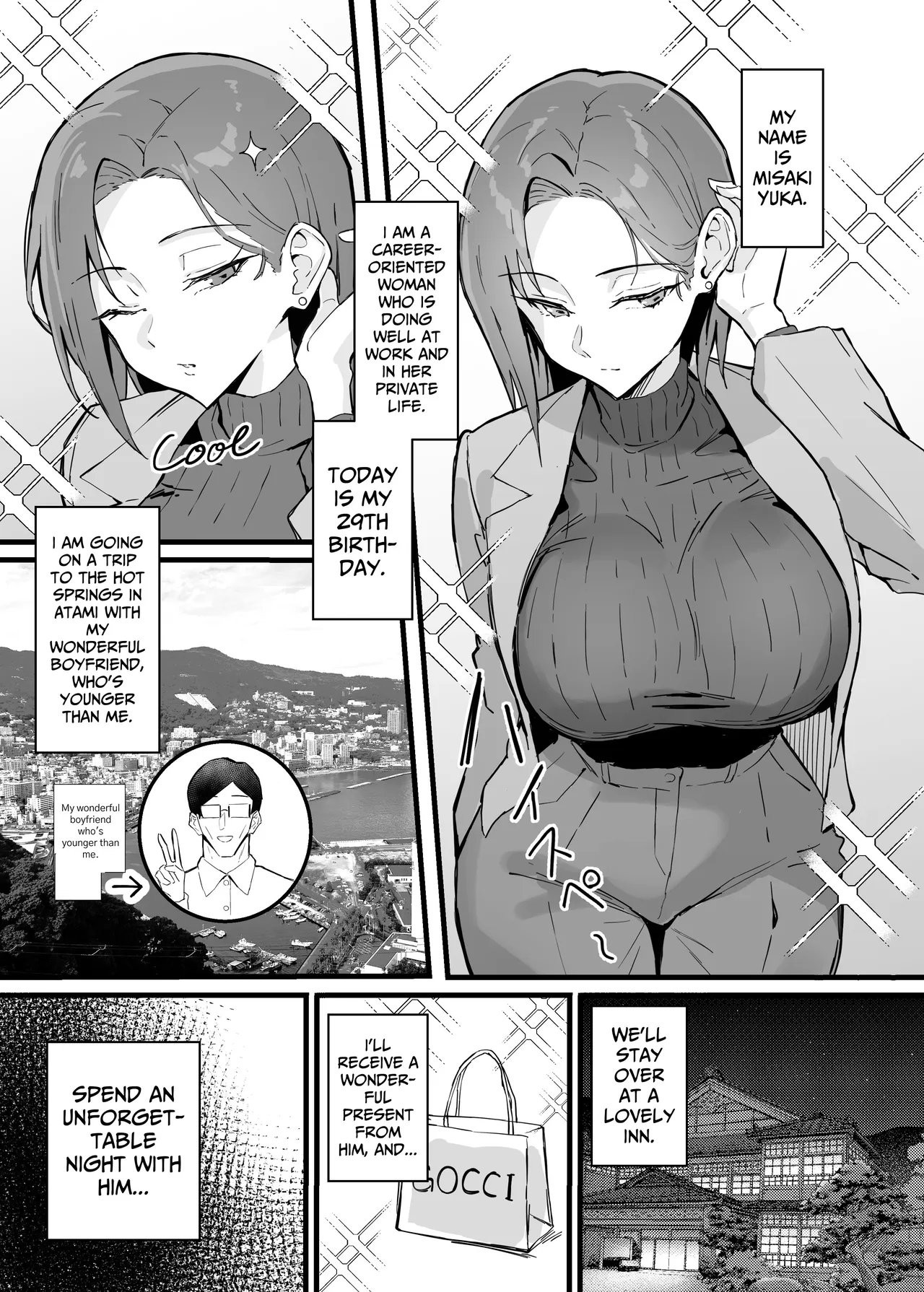 [Sukebe Hatsudenjo (Hatsuden Pengin)] Cool-kei Toshiue BariCare Kanojo Songen Hakai Wakan2 Jun-ai NTR Gokko Hen~ | Cool Carrier Focused Girlfriend ~Consensual Dignity Destruction~ 2: Pure Love NTR Roleplay Edition [English] [Nameless] [Digital] - Page 4