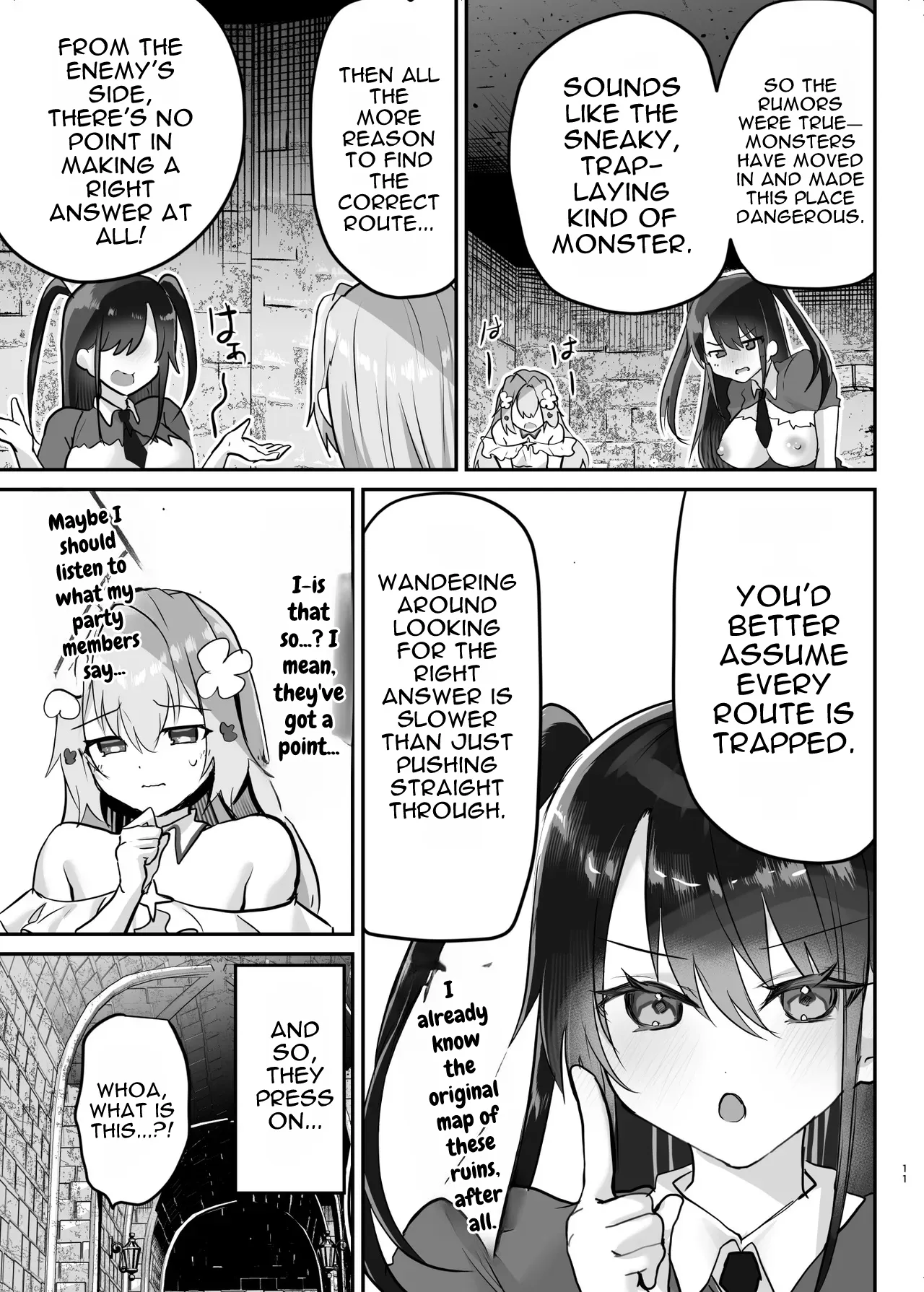 [Shimajiya (Shimaji)] Ero RPG no Onna Shujinkou ni TS Tensei Shitara... 3-shou Ero Trap Dungeon-hen | If I Was Reincarnated as a Female Protagonist in an Ero RPG... Chapter 3: Ero Trap Dungeon Arc [English] [DNTA] [Digital] - Page 12