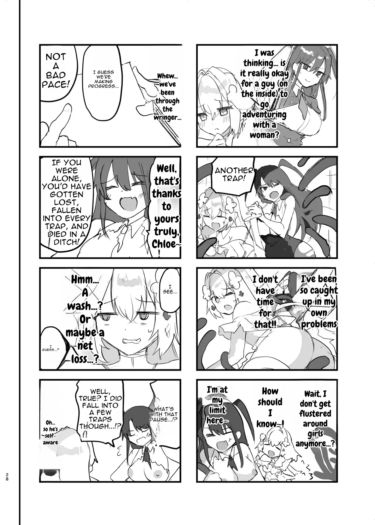 [Shimajiya (Shimaji)] Ero RPG no Onna Shujinkou ni TS Tensei Shitara... 3-shou Ero Trap Dungeon-hen | If I Was Reincarnated as a Female Protagonist in an Ero RPG... Chapter 3: Ero Trap Dungeon Arc [English] [DNTA] [Digital] - Page 29