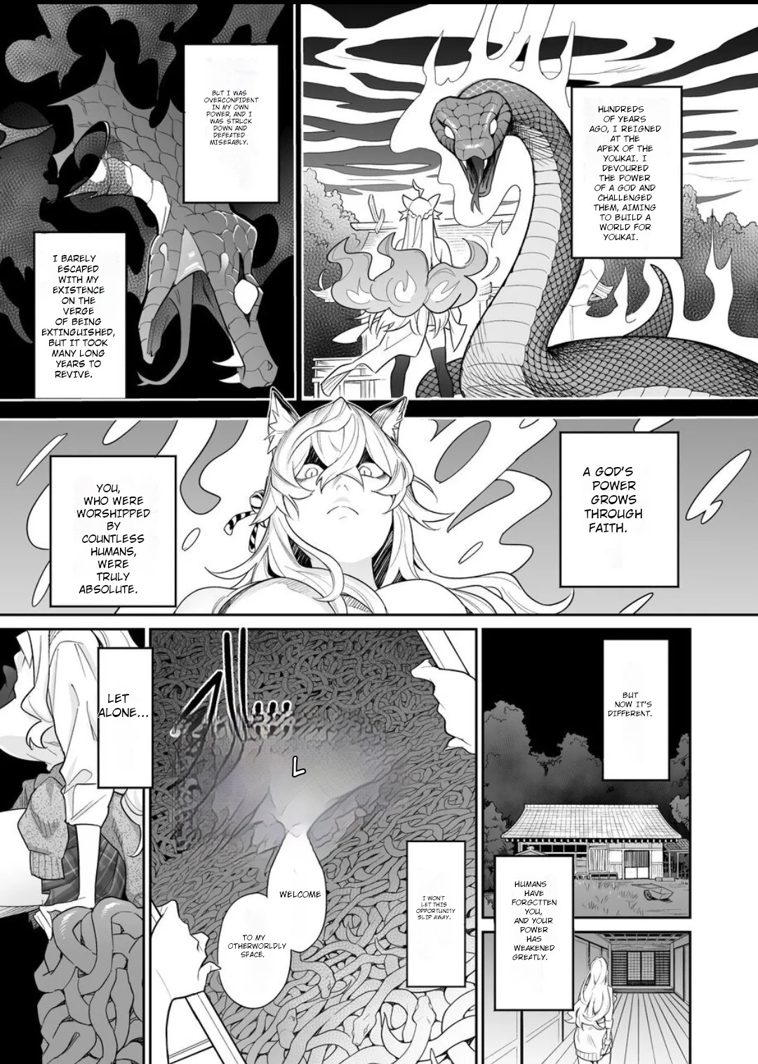 [Hyoui Lover (Ame no Machi)] Fallen Deity ~Venomous Fangs That Infect and Devour the Fox Goddess and the JK~ [English] [AI Translation] - Page 16