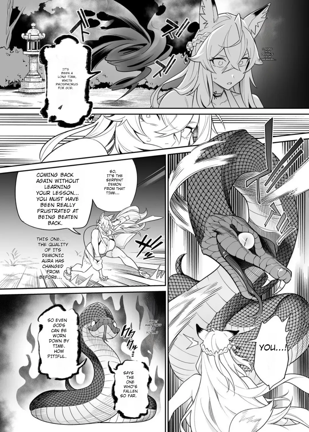 [Hyoui Lover (Ame no Machi)] Fallen Deity ~Venomous Fangs That Infect and Devour the Fox Goddess and the JK~ [English] [AI Translation] - Page 33