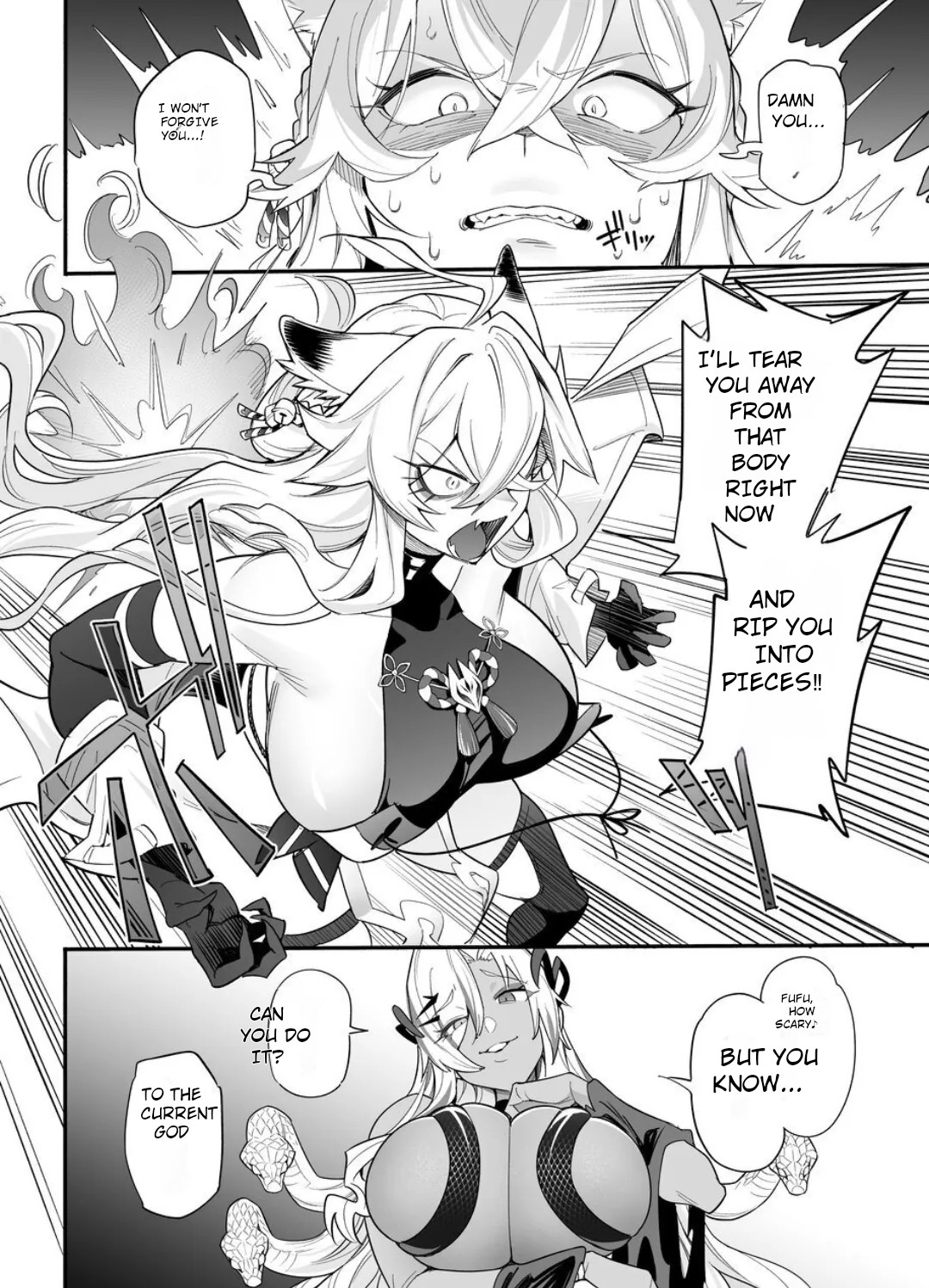 [Hyoui Lover (Ame no Machi)] Fallen Deity ~Venomous Fangs That Infect and Devour the Fox Goddess and the JK~ [English] [AI Translation] - Page 36