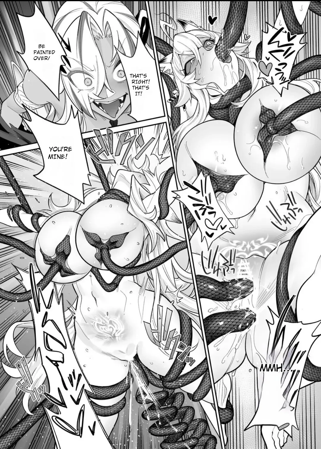 [Hyoui Lover (Ame no Machi)] Fallen Deity ~Venomous Fangs That Infect and Devour the Fox Goddess and the JK~ [English] [AI Translation] - Page 55