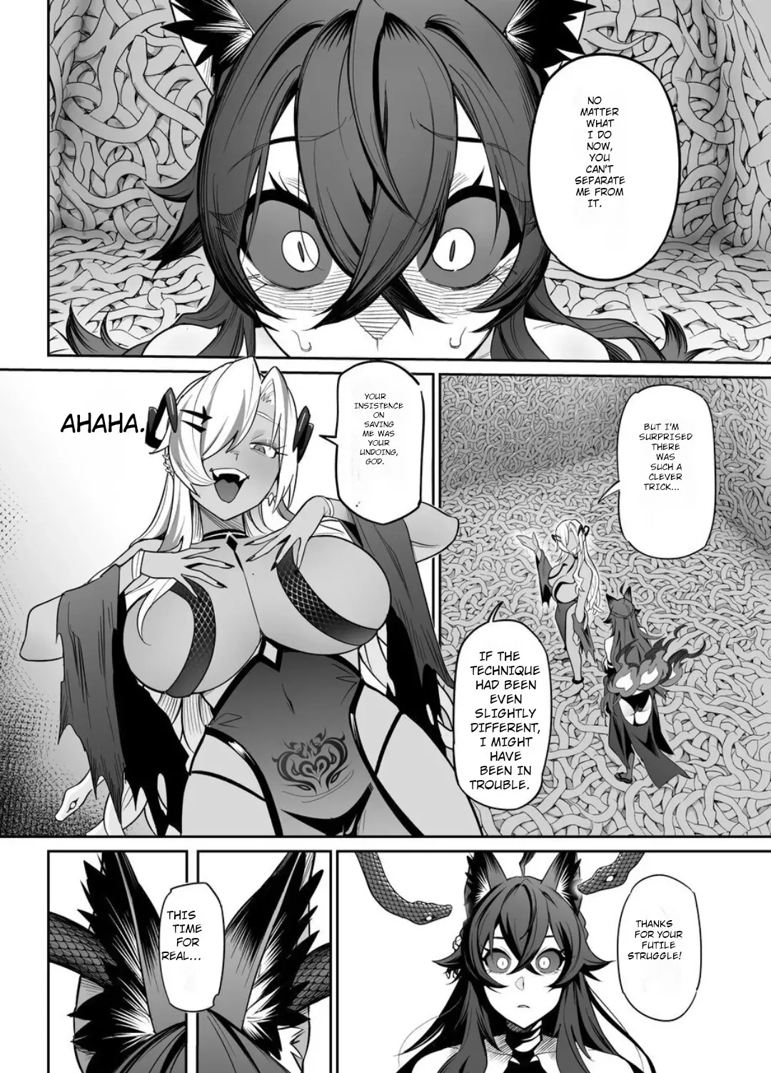 [Hyoui Lover (Ame no Machi)] Fallen Deity ~Venomous Fangs That Infect and Devour the Fox Goddess and the JK~ [English] [AI Translation] - Page 61