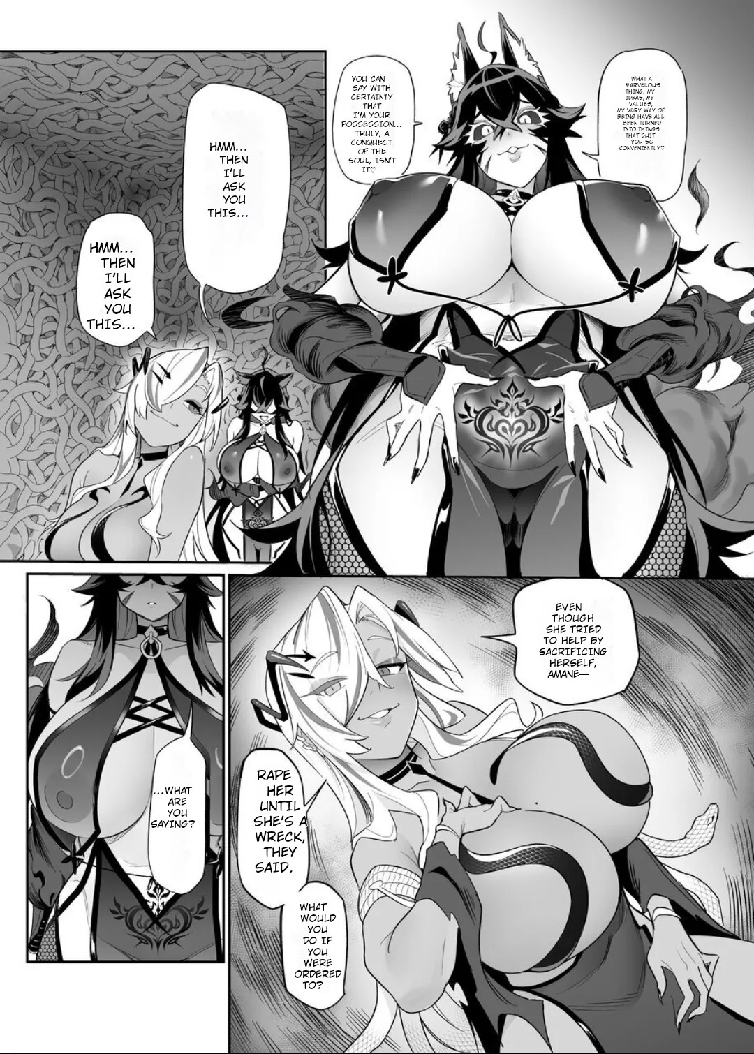 [Hyoui Lover (Ame no Machi)] Fallen Deity ~Venomous Fangs That Infect and Devour the Fox Goddess and the JK~ [English] [AI Translation] - Page 74