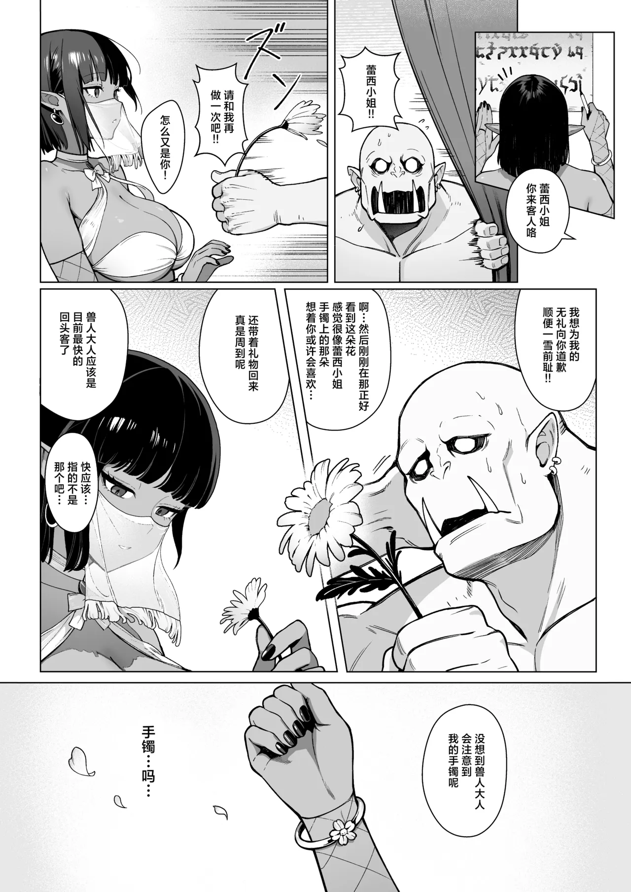 [Master of Tea & Chaos Studio (Sencha Bashira, Mugicha Bashira)] Yosei Shoukan 3-goushitsu Lacy ~Kasshoku Hada Elf o Shimei Shita Dotei Orc~ 1 | 精灵妓院 3号技师蕾西～指名了褐色肌肤精灵的处男兽人先生～ 1 [Chinese] [白杨汉化组] [Decensored] - Page 26