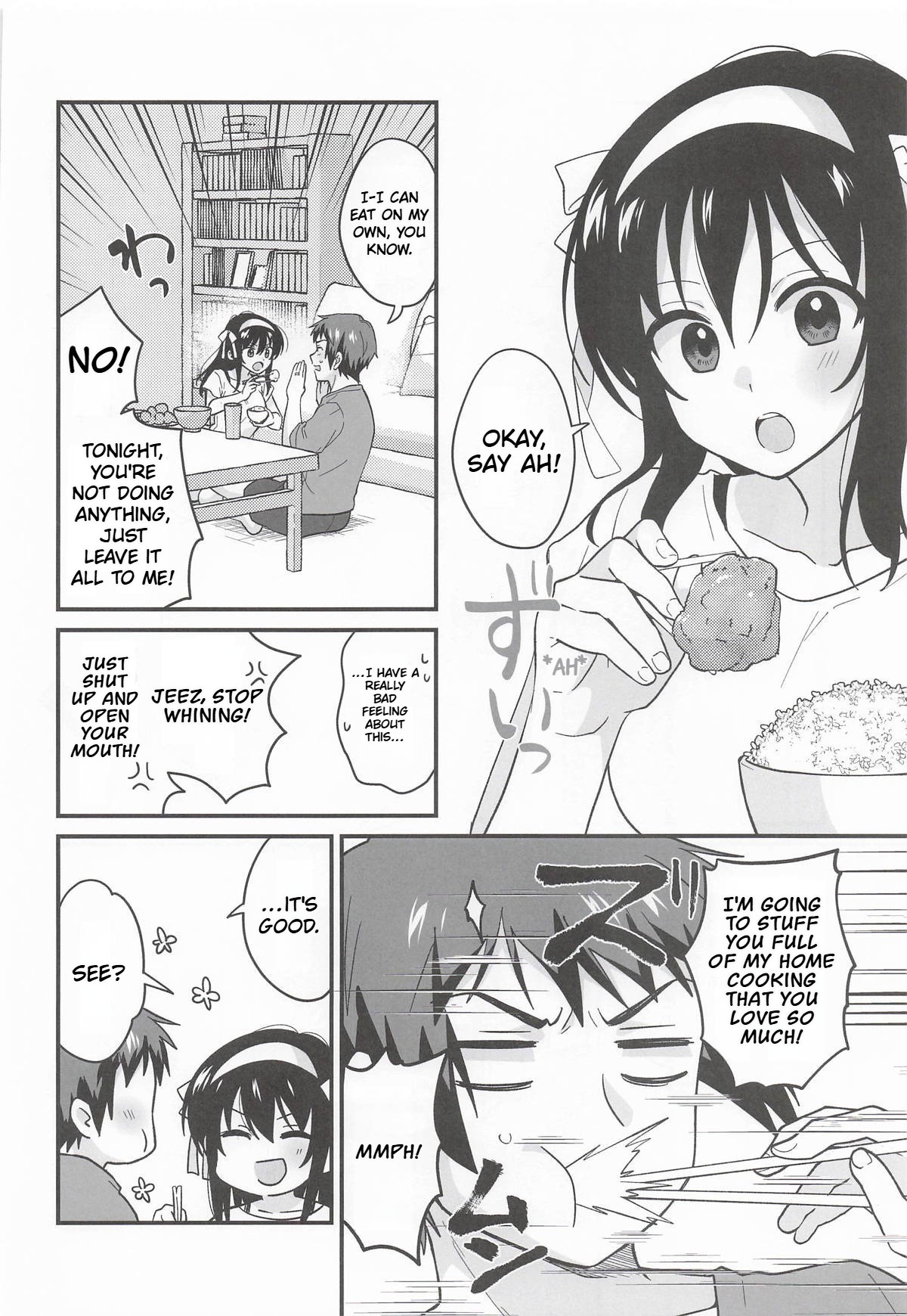 (C108) [Niwatoritowani (Taiki)] Amaete Ii wa yo  | It's ok to be spoiled a little (Suzumiya Haruhi no Yuuutsu) [English] [CCCdoujins Translations] - Page 5