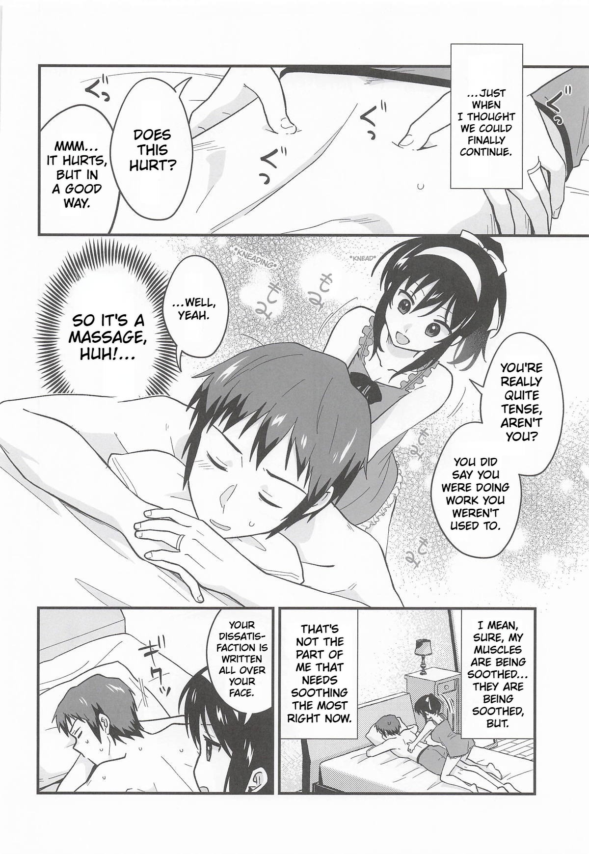 (C108) [Niwatoritowani (Taiki)] Amaete Ii wa yo  | It's ok to be spoiled a little (Suzumiya Haruhi no Yuuutsu) [English] [CCCdoujins Translations] - Page 17