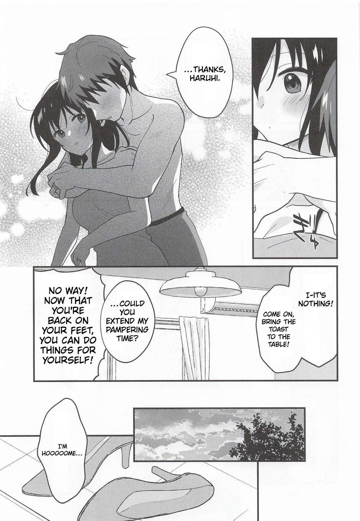 (C108) [Niwatoritowani (Taiki)] Amaete Ii wa yo  | It's ok to be spoiled a little (Suzumiya Haruhi no Yuuutsu) [English] [CCCdoujins Translations] - Page 30